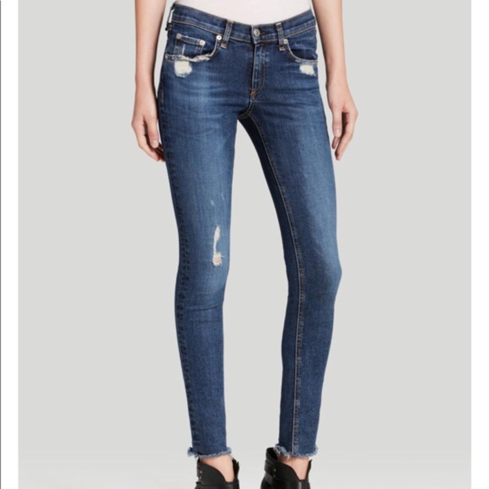 Rag And Bone La Paz Distressed Jeans Size 27
